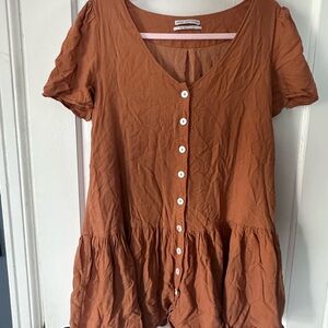 Urban Outfitters Terracotta Button-Down dress